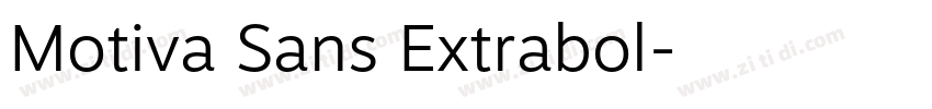 Motiva Sans Extrabol字体转换